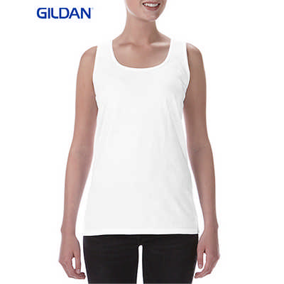 Gildan Softstyle Ladies Racerback Tank White (645R2L_WHITE_GILD)